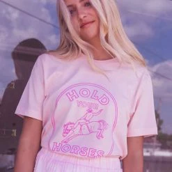 Charlie Southern Pink Hold Your Horses Tee New Arrivals