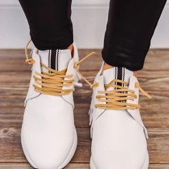 Shu Shop Pepa Fringe White Sneakers Shoes