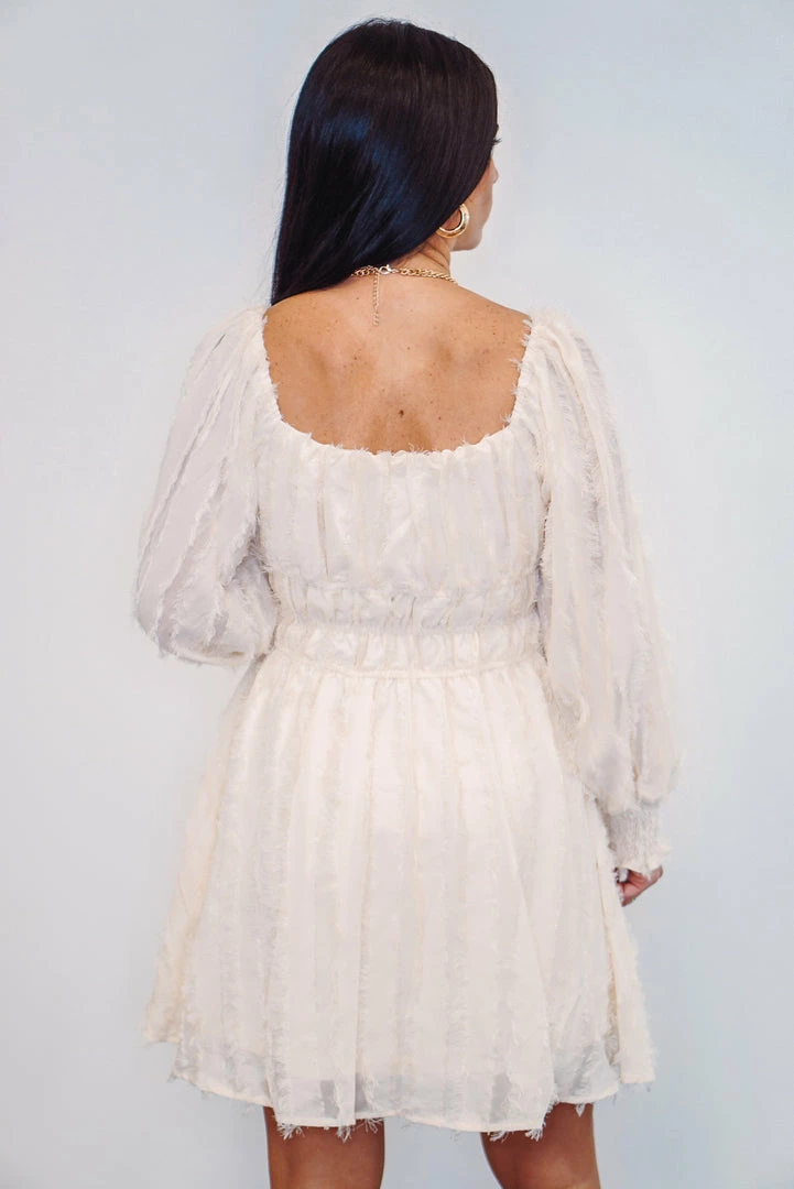 Purple Door Boutique Sweetheart Fringe Cream Dress Summer SALE 5 Purple Door Boutique Sweetheart Fringe Cream Dress Summer SALE