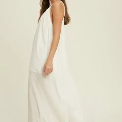 Purple Door Boutique New Arrivals Best Ivory Relaxed Fit Jumpsuit