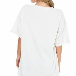 Purple Door Boutique Mama Cow Print Ivory Graphic Tee