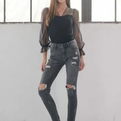 Kan Can Jeans Kan Can Light Black Skinny Jeans