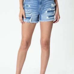 Kan Can Jeans Kan Can High Rise Mom Denim Shorts