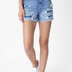 Kan Can Jeans Kan Can High Rise Mom Denim Shorts