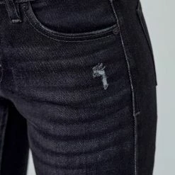 Kan Can Dark Grey Flare Jeans Ladies'