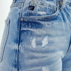 Ladies' Kan Can High Rise Mom Fit Jeans