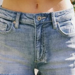 Kan Can Jeans Kan Can High Rise Denim Shorts