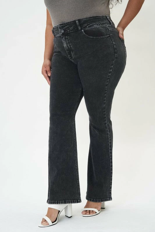 Ladies' Kan Can Ultra High Rise Black Flare Jeans 6 Ladies' Kan Can Ultra High Rise Black Flare Jeans