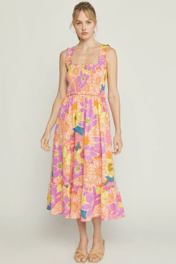 Purple Door Boutique Vacation Florals Lavender Midi Dress New Arrivals 1 Purple Door Boutique Vacation Florals Lavender Midi Dress New Arrivals