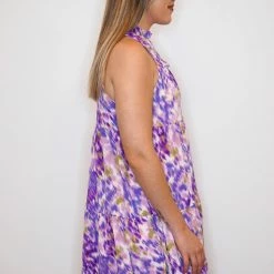 Purple Door Boutique Lovely Lavender Printed Dress