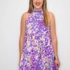 Purple Door Boutique Lovely Lavender Printed Dress
