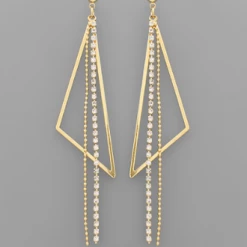 Purple Door Boutique Lets Go Out Crystal Earrings Jewelry