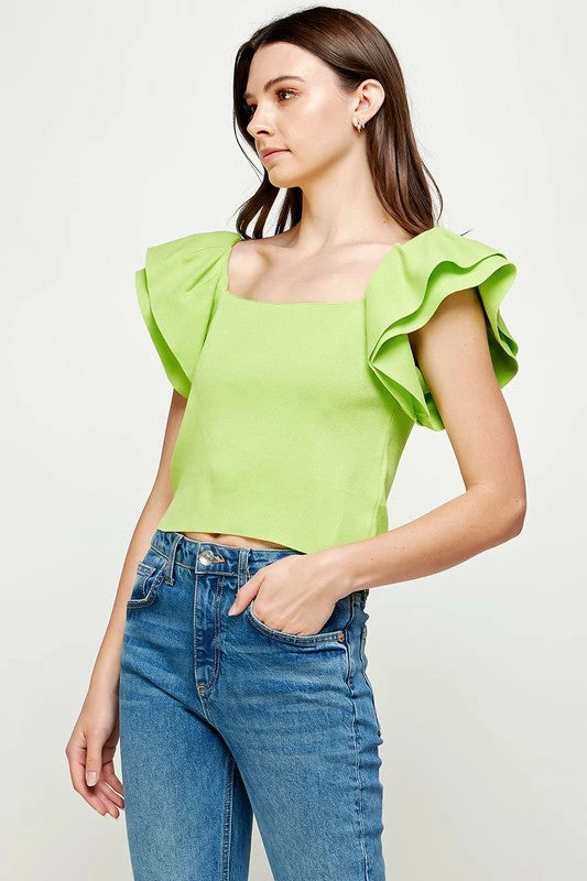 Purple Door Boutique New Arrivals Tropical Bliss Lime Knit Top 2 Purple Door Boutique New Arrivals Tropical Bliss Lime Knit Top
