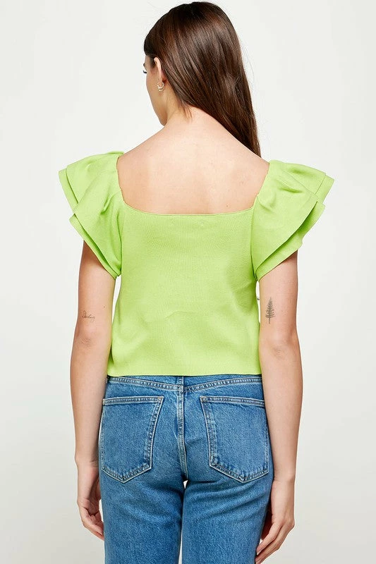 Purple Door Boutique New Arrivals Tropical Bliss Lime Knit Top 3 Purple Door Boutique New Arrivals Tropical Bliss Lime Knit Top