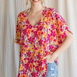 Purple Door Boutique Happiness Awaits Magenta Floral Top New Arrivals 7 Purple Door Boutique Happiness Awaits Magenta Floral Top New Arrivals