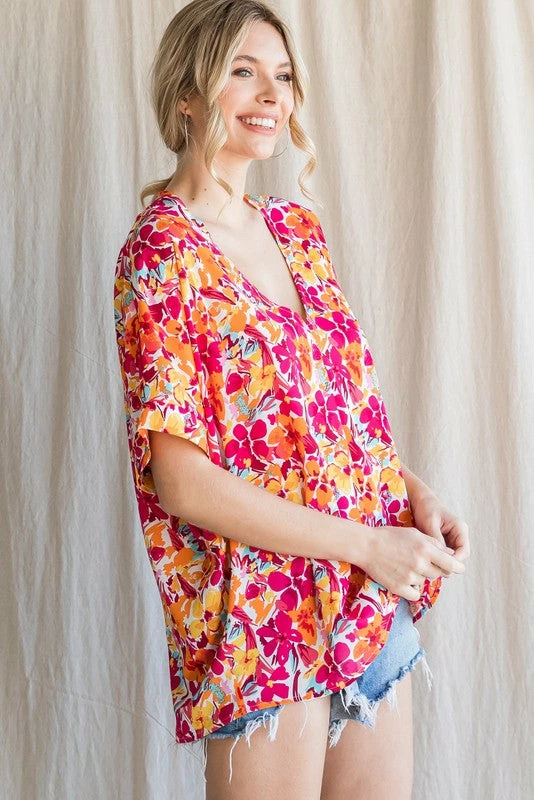 Purple Door Boutique Happiness Awaits Magenta Floral Top New Arrivals 4 Purple Door Boutique Happiness Awaits Magenta Floral Top New Arrivals