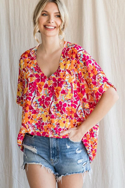 Purple Door Boutique Happiness Awaits Magenta Floral Top New Arrivals 1 Purple Door Boutique Happiness Awaits Magenta Floral Top New Arrivals
