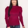 Purple Door Boutique Merry Season Magenta Knit Sweater Ladies'