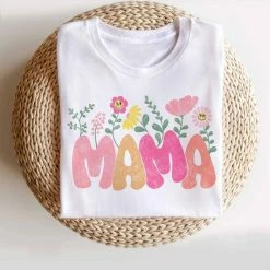 Purple Door Boutique Floral Mama White Graphic Tee New Arrivals