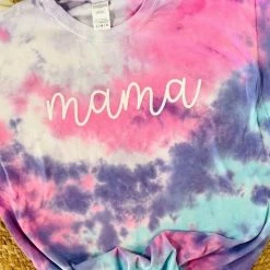 Purple Door Boutique Mama Tie Dye T Shirt