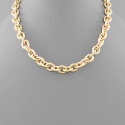 Purple Door Boutique Jewelry Chunky Chain Matte Gold Necklace