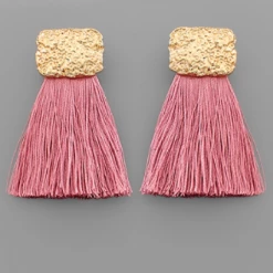 Purple Door Boutique Be Mine Mauve Fringe Earrings Jewelry