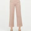 Spanx Stretch Twill Cropped Wide Leg Pant Mauve