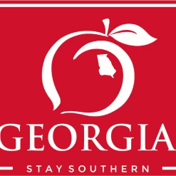 Accessories/Gifts Peach State Pride 'GA Patch' Decal - Red/White