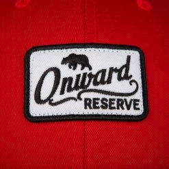 Hats Onward Reserve 'Patch' Trucker Hat - Red/Black