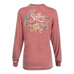 Southern Shirt Company Southern Shirt Co. 'Forest Florals' Long Sleeve - Faded Rose T-Shirts