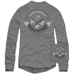 T-Shirts Over Under 'Traditional Outdoorsman' Long Sleeve - Grey