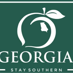 Peach State Pride 'GA Patch' Decal - Green/White Accessories/Gifts
