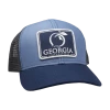 Peach State Pride 'Georgia Patch' Mesh Back Trucker Hat- Navy/Lake Blue