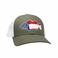 Hats Peach State Pride Largemouth Bass Trucker Hat - Olive
