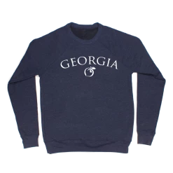 Sweatshirts & Hoodies Peach State Pride 'Georgia Peach Midweight' Sweatshirt - Navy/White