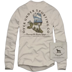 T-Shirts Over Under 'Busted Covey' Long Sleeve - Oyster