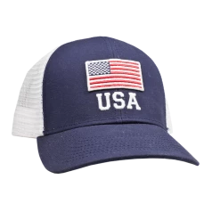 Peach State Pride 'USA Flag' Trucker Hat - Navy