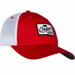 Hats Onward Reserve 'Patch' Trucker Hat - Red/Black