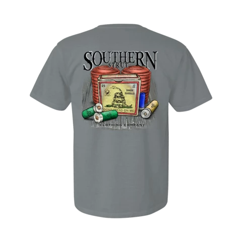 Southern Strut Don't Tread Shell Clays Short Sleeve - Granite T-Shirts 1 Southern Strut Don't Tread Shell Clays Short Sleeve - Granite T-Shirts