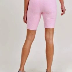 Mono B Athleisure Mono B Staying Sassy Pink Floral Biker Shorts