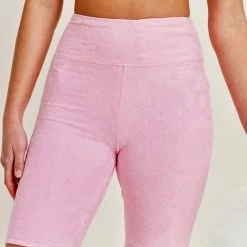 Mono B Athleisure Mono B Staying Sassy Pink Floral Biker Shorts