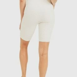 Mono B Athleisure Summer SALE Mono B Staying Sassy Natural Textured Biker Shorts