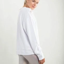 Purple Door Boutique Ladies' Mono B White Distressed Pullover Top 9 Purple Door Boutique Ladies' Mono B White Distressed Pullover Top