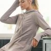 Mono B Athleisure Mono B Iris Active Hoodie Top Ladies'