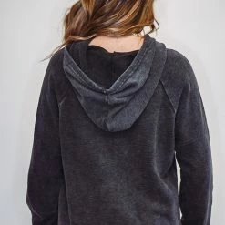 Mono B Athleisure New Arrivals Mono B Black Hooded Top