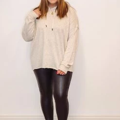 Purple Door Boutique Lounge & Athletic Wear Mono B Oatmeal Sprinkle Chill Fit Hoodie