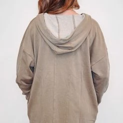 Mono B Athleisure Mono B Mushroom Longline Hoodie Pullover