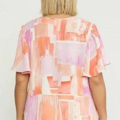 Purple Door Boutique Pretty In Pink Printed Top New Arrivals