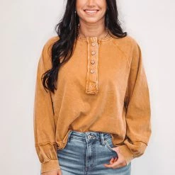 Purple Door Boutique Mustard Dolman Knit Top