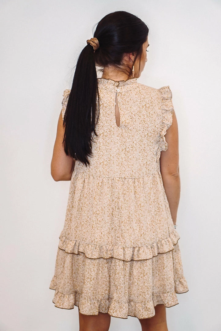 Purple Door Boutique Vintage Olive Tiered Babydoll Dress 5 Purple Door Boutique Vintage Olive Tiered Babydoll Dress